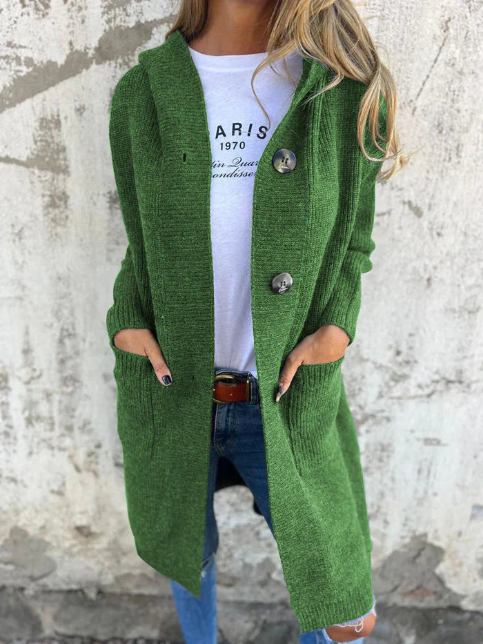 Ruby | Gilet Long à Capuche Douillet