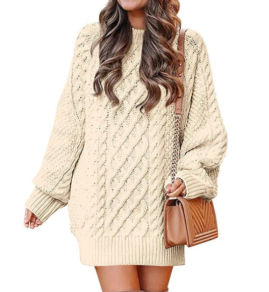 LARA | Stijlvolle Gebreide Jurk voor de Winter | Trendy en Warme Winterjurk