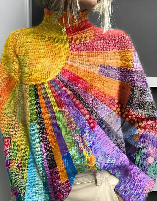 Amy - Vrolijke Kleurrijke Coltrui